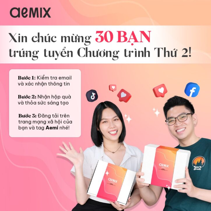 Aemix - chương trình siêu hot cho các KOC tại Việt Nam