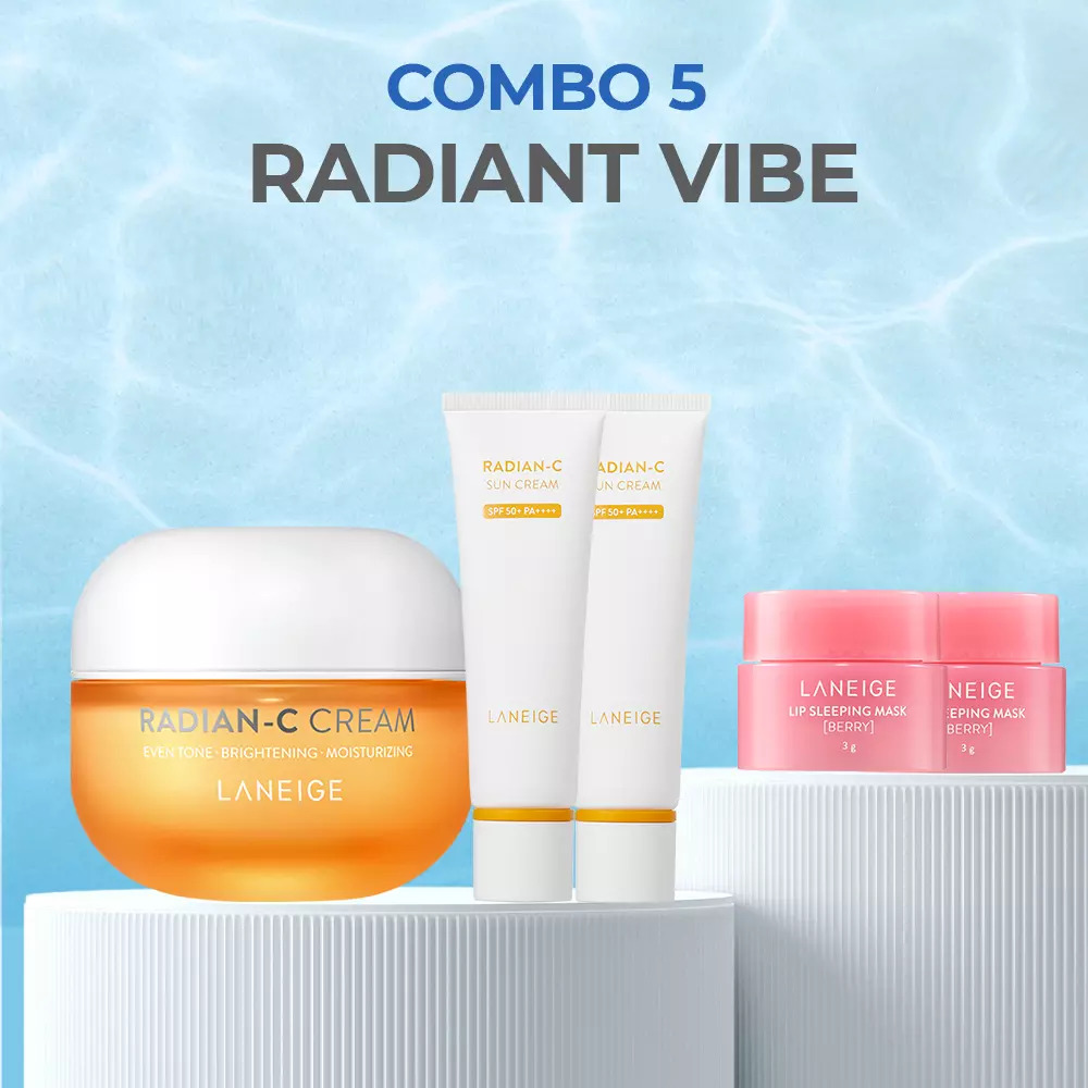 Đánh thức vẻ đẹp trắng sáng cùng Combo Laneige Radiant Vibe.