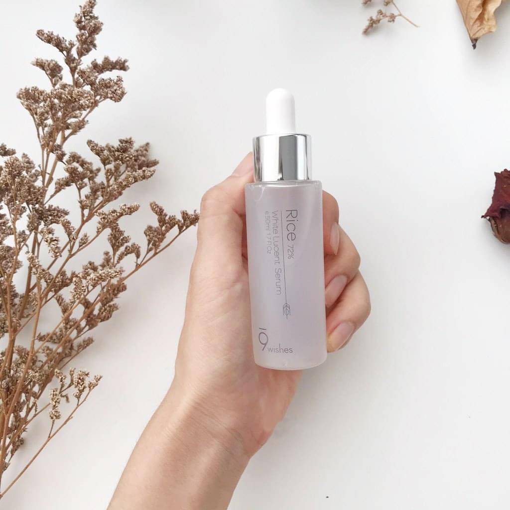 Tinh chất dưỡng trắng và cấp ẩm 9Wishes Rice 72% White Lucent Serum