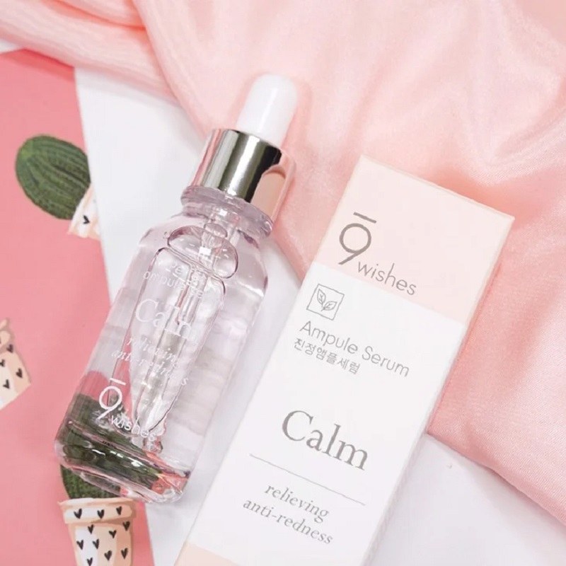 Serum 9Wishes làm dịu da và giảm mụn Calm Ampule Serum