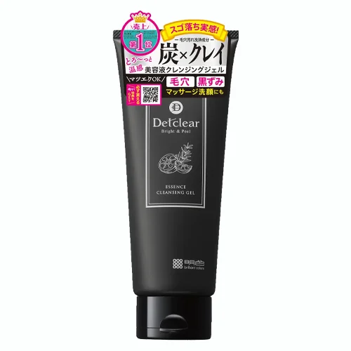 Gel Làm Sạch Từ Than Và Đất Sét Detclear Bright&Peel Essence Cleansing Gel 180g