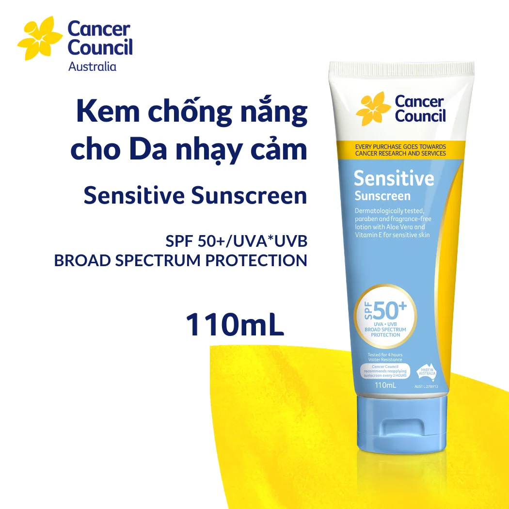 Kem Chống Nắng Dành Cho Da Nhạy Cảm Sensitive SPF50+ 110ml