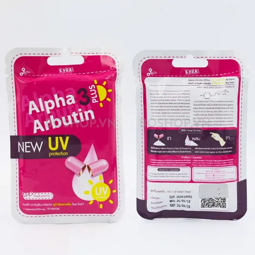Viên Bột Kích Trắng Body Alpha Arbutin 3 Plus 10 viên/1 vỉ - Thái Lan