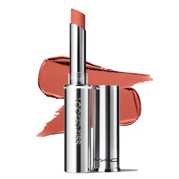 Son Thỏi MAC Locked Kiss 24HR Lipstick 1.8Gr - 60 Mull It Over and Over (Cam Đất)