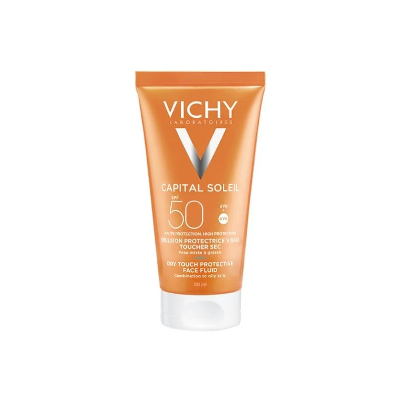 Kem Chống Nắng Capital Soleil Dry Touch Protective Face Fluid SPF50 UVB+UVA