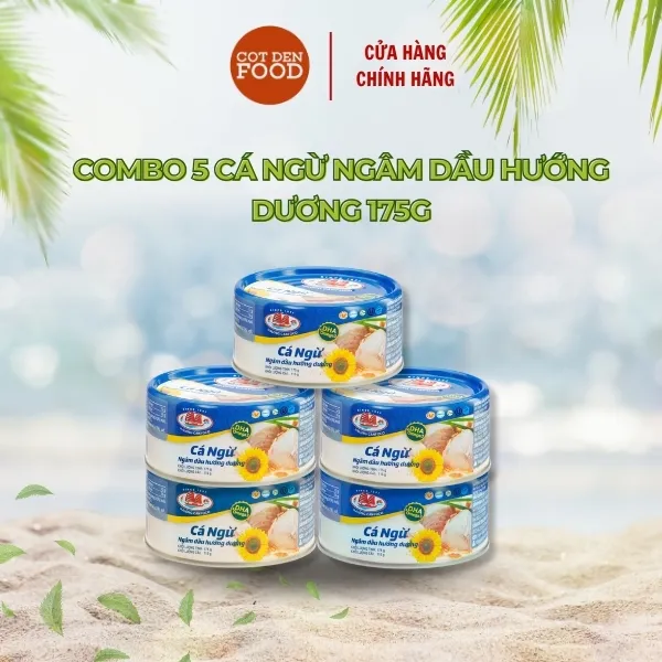 COMBO 5 HỘP Cá Ngừ Ngâm Dầu Hướng Dương Hạ Long 175G