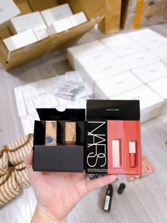 Set 2 Món Nars Má Hồng Kem + Son Kem Dolce Vita & Aragon