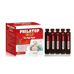 Ống Siro Ăn Ngủ Ngon Philatop Gold (Hộp 20 Ống X 10Ml)