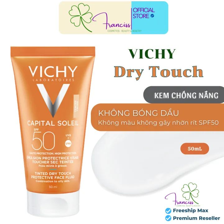 Kem Chống Nắng Capital Soleil Dry Touch Protective Face Fluid SPF50 UVB+UVA