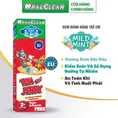 Kem Đánh Răng Trẻ Em Vị Bạc Hà Oral Clean Tom&Jerry Mild Mint 75Ml