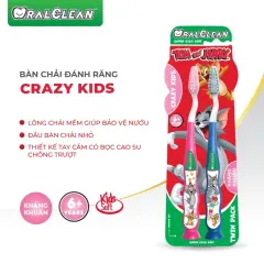 Set 2 Bàn Chải Đánh Răng Trẻ Em Oral - Clean Crazy Kids Soft