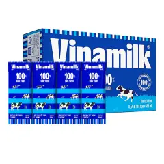 Thùng 48 Hộp Sữa Tươi Tiệt Trùng Vinamilk Ít Đường 180Ml