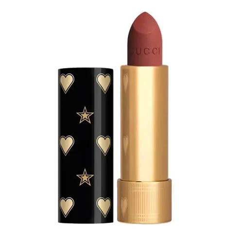 Son Gucci 217 Valeria Rose, Holiday 2021 Rouge à Lèvres Mat Lipstick Màu Hồng Cam Đất