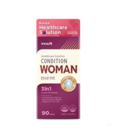 Viên Uống Hỗ Trợ Tổng Hợp Nữ Giới, 3-Trong-1 Collagen, Vitamin E & Hoa Anh Thảo Condition Woman (90 Viên)