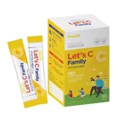 Bột Bổ Sung Vitamin C, Kẽm Condition Let's C Family (30 Gói)