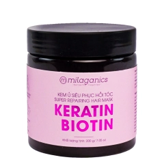 Kem Ủ Siêu Phục Hồi Tóc Keratin & Biotin 200g