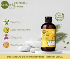Dầu Tắm Thiên Nhiên Cung Cấp Hàng Rào Bảo Vệ Da Cho Bé Anumi Baby Bliss- Bath Oil 250mL