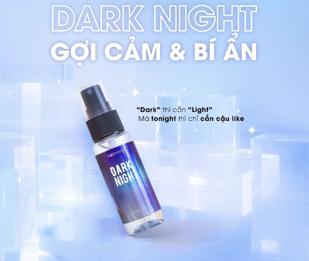 Xịt Thơm Toàn Thân Dark Night Body Mist 30ml