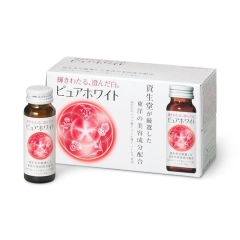 Nước Uống Collagen Trắng Da Shiseido Pure White Nhật Bản (Hộp 10 chai x 50ml) (Hộp)