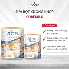 Sữa Bột Fobemilk Xương Khớp Bổ Sung Collagen, Canxi, Vitamin D Giúp Xương Chắc Khỏe 900G