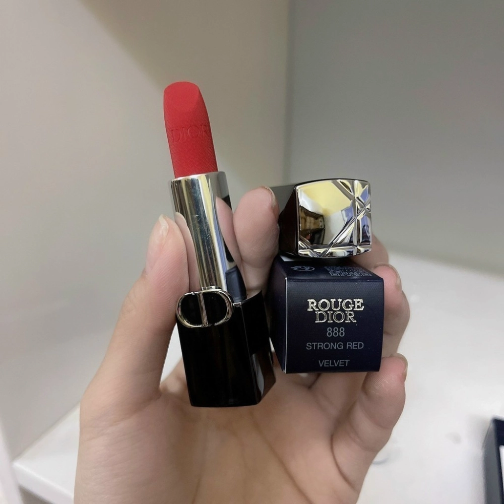 [Full Box] Son Dior Rouge Velvet Mini 1.5g Màu 888 Strong Red