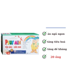 Siro Plus Min Yến Sào - Sữa Non Giúp Tăng Đề Kháng, Ăn Ngủ Ngon Hộp 20 Ống