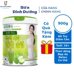 Sữa Giảm Cân Táo Xanh Korea Slim Giúp Làm Tan Mỡ, Thon Dáng, Đẹp Da, Detox Cơ Thể 900G