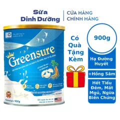 Sữa Cho Người Tiểu Đường Greensure Bổ Sung Yến Sào Hồng Sâm Hỗ Trợ Hạ Đường Huyết 900G