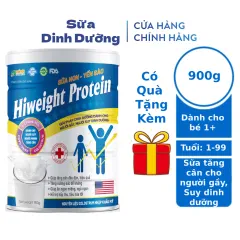 Sữa Tăng Cân Hiweight Protein 900G, Sữa Tăng Cân Cho Người Gầy, Sữa Tăng Cân Cho Bé Từ 1 Tuổi Và Người Lớn Và Người Già