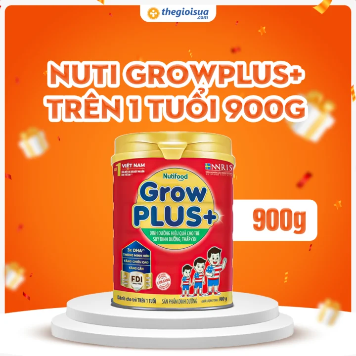 Sữa bột Nuti Grow PLUS+ từ 1 tuổi 900g | Aemi