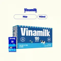 Sữa Tươi Vinamilk 100% Thùng 48 Hộp Ít Đường X 110Ml