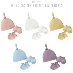 Mũ Knotted, Bao Tay, Bao Chân Bèo | Le Coon | Cool | Newborn