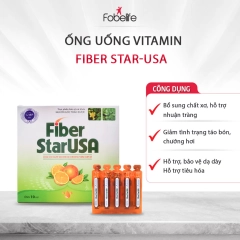 Ống Uống Fiber Starusa Fobe Bổ Sung Chất Xơ, Giảm Táo Bón Hỗ Trợ Tiêu Hóa Cho Trẻ - Hộp 20 Ống/10Ml