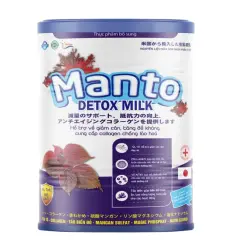 Thực Phẩm Bổ Sung Manto Detox Milk Giảm Cân, Tăng Đề Kháng, Đẹp Da Hộp 800G