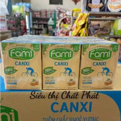 Lốc Sữa Fami Canxi 6 Hộp 200Ml