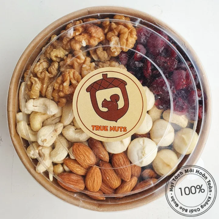Mixed Nuts Nam Việt Quất Và 4 Loại Hạt (Macca, Điều, Hạnh nhân, Óc chó) 300g
