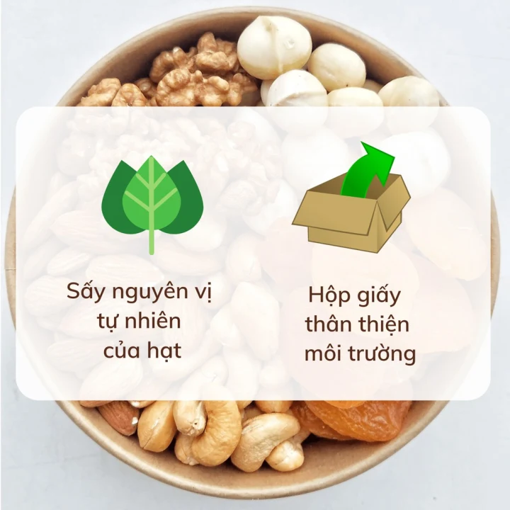 Mixed Nuts Nam Việt Quất Và 4 Loại Hạt (Macca, Điều, Hạnh nhân, Óc chó) 475g