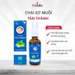 Xịt Muỗi Tinh Dầu Tân Thành Xua Đuổi Muỗi, Côn Trùng Giúp Bé Ngủ Ngon - Chai 50Ml