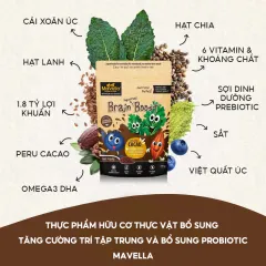 Bột Lắc Sữa Bổ Sung Chất Xơ, Rau Củ, Hỗ Trợ Táo Bón, Nhuận Tràng Mavella Siêu Thực Phẩm Hữu Cơ Nhập Khẩu Úc(Bổ Sung Dha)