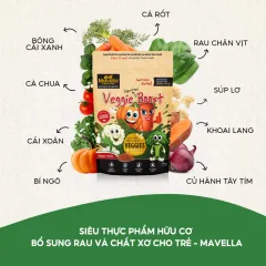 Bột Lắc Sữa Bổ Sung Chất Xơ, Rau Củ, Hỗ Trợ Táo Bón, Nhuận Tràng Mavella Siêu Thực Phẩm Hữu Cơ Nhập Khẩu Úc (Bổ Sung Chất Xơ)