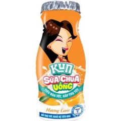 Kun Trái Cây Vị Cam Lốc 6 Chai 85Ml