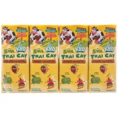 Sữa Kun Trái Cây Lốc 4 Hộp 180Ml