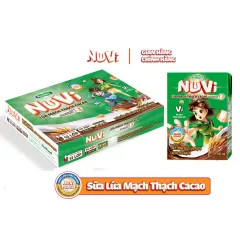 Thùng Sữa Có Thạch Nuvi Socola Lúa Mạch 48 Hộp 110Ml