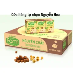 Sữa Đậu Nành Fami Vinasoy Đường Đen Giúp Chắc Khoẻ Xương Thùng 36 Hộp 200Ml