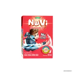 Nửa Thùng Sữa Có Thạch Nuvi Dâu 24 Hộp 110Ml