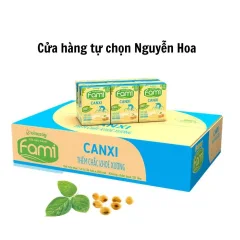 Sữa Đậu Nành Fami Vinasoy Canxi Giúp Chắc Khoẻ Xương Thùng 36 Hộp 200Ml