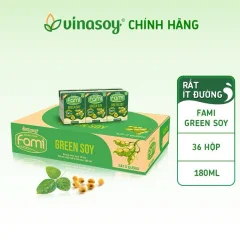 Sữa Đậu Nành Fami Rất Ít Đường Nguyên Thùng 36 Hộp X 200Ml