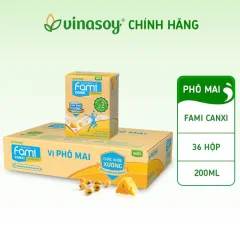 Sữa Đậu Nành Fami Phô Mai Nguyên Thùng 36 Hộp X 200Ml