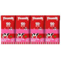 Lốc Sữa Tươi Tiệt Trùng Vinamilk Dâu 110Ml