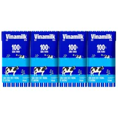 Lốc Sữa Tươi Tiệt Trùng Vinamilk Ít Đường 110Ml